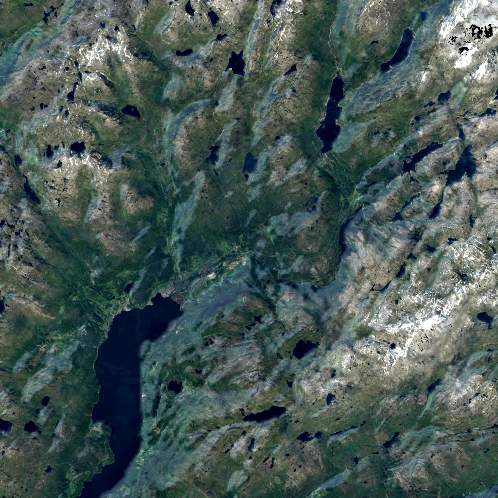 Allmannajuvet seen from above (Sentinel-2)