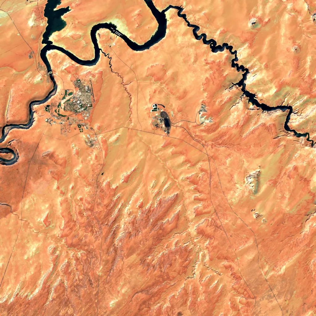 Antelope Canyon seen from above (Sentinel-2)