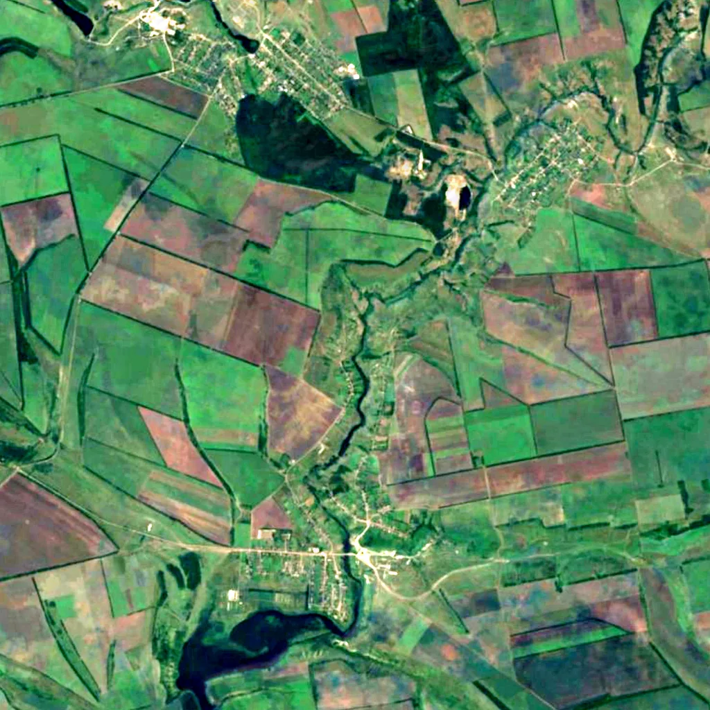 Arbuzynka Canyon seen from above (Sentinel-2)