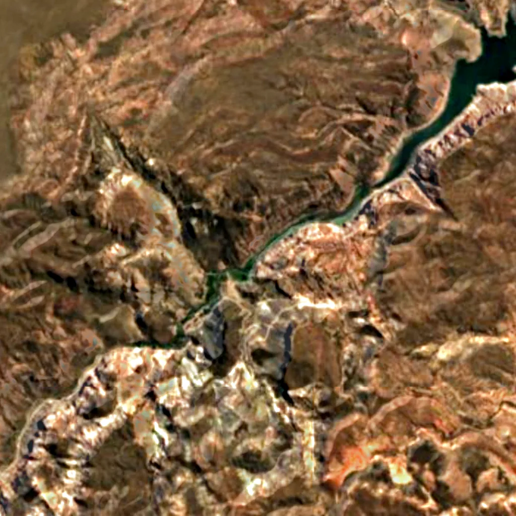 Atuel Canyon seen from above (Sentinel-2)