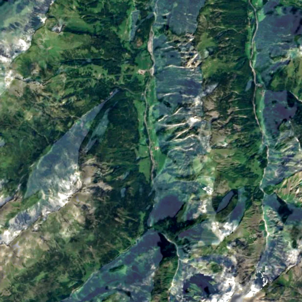 Bacherloch seen from above (Sentinel-2)