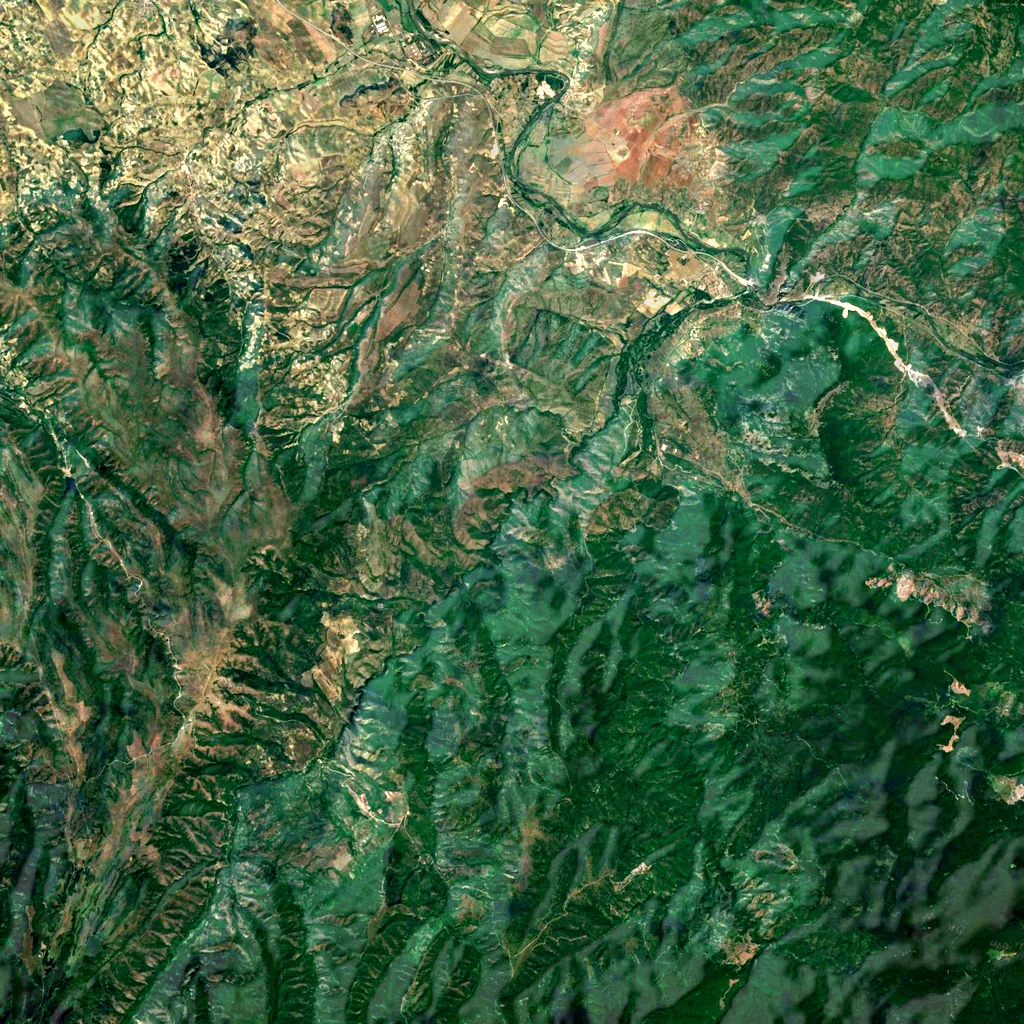 Barovo Canyon seen from above (Sentinel-2)