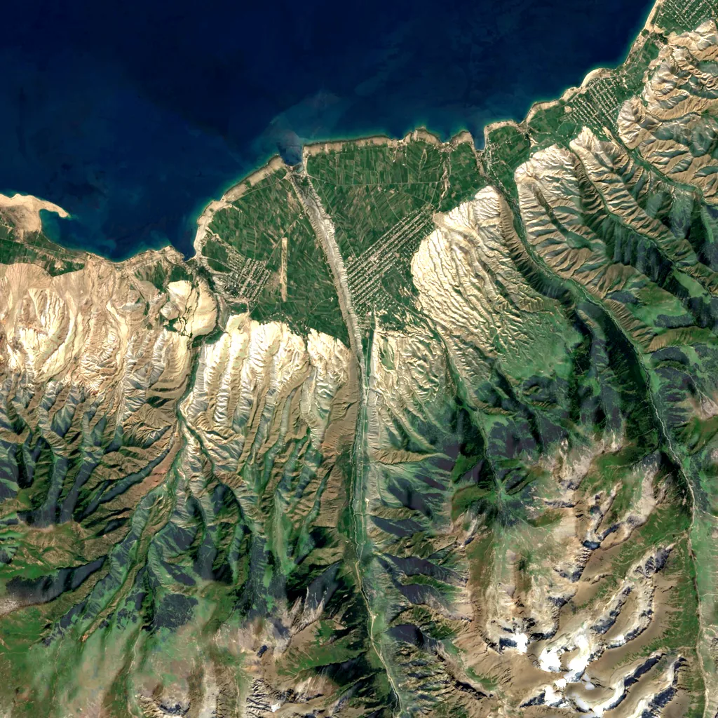 Barskaun Canyon seen from above (Sentinel-2)