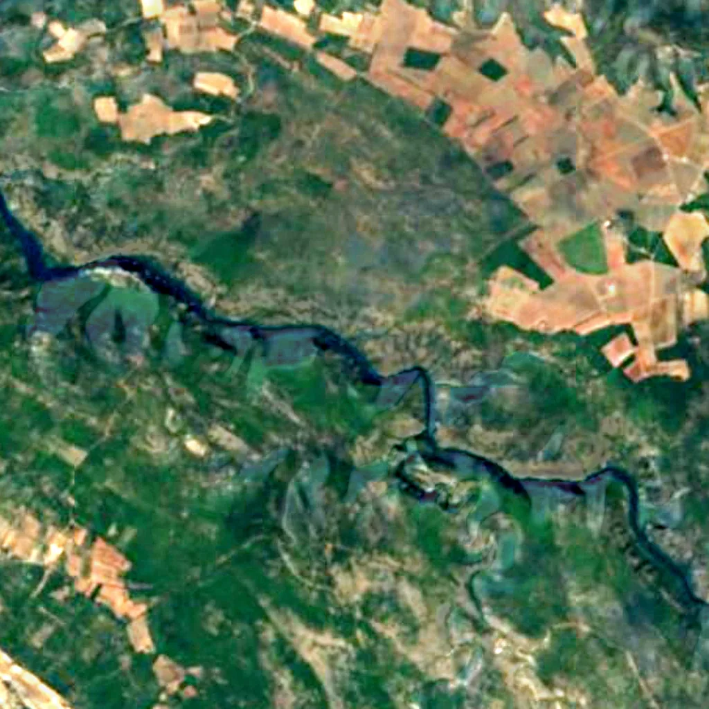 Basses Gorges du Verdon seen from above (Sentinel-2)