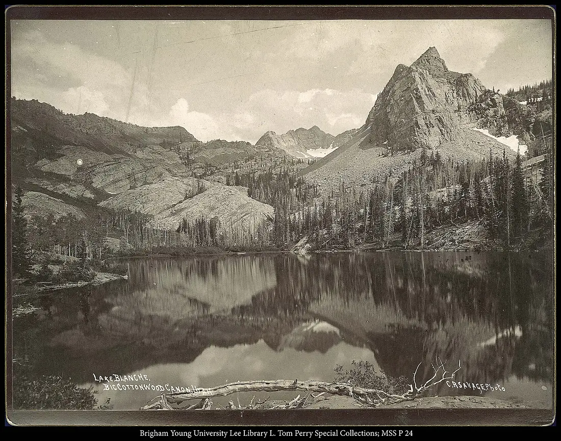 Lake Blanche, Big Cottonwood Canon, Utah. C.R. Savage, Photo