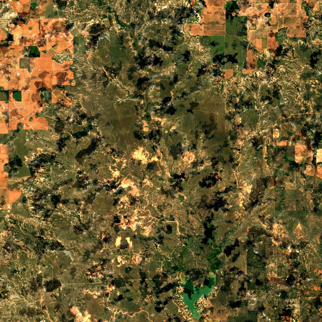 Blanco Canyon seen from above (Sentinel-2)