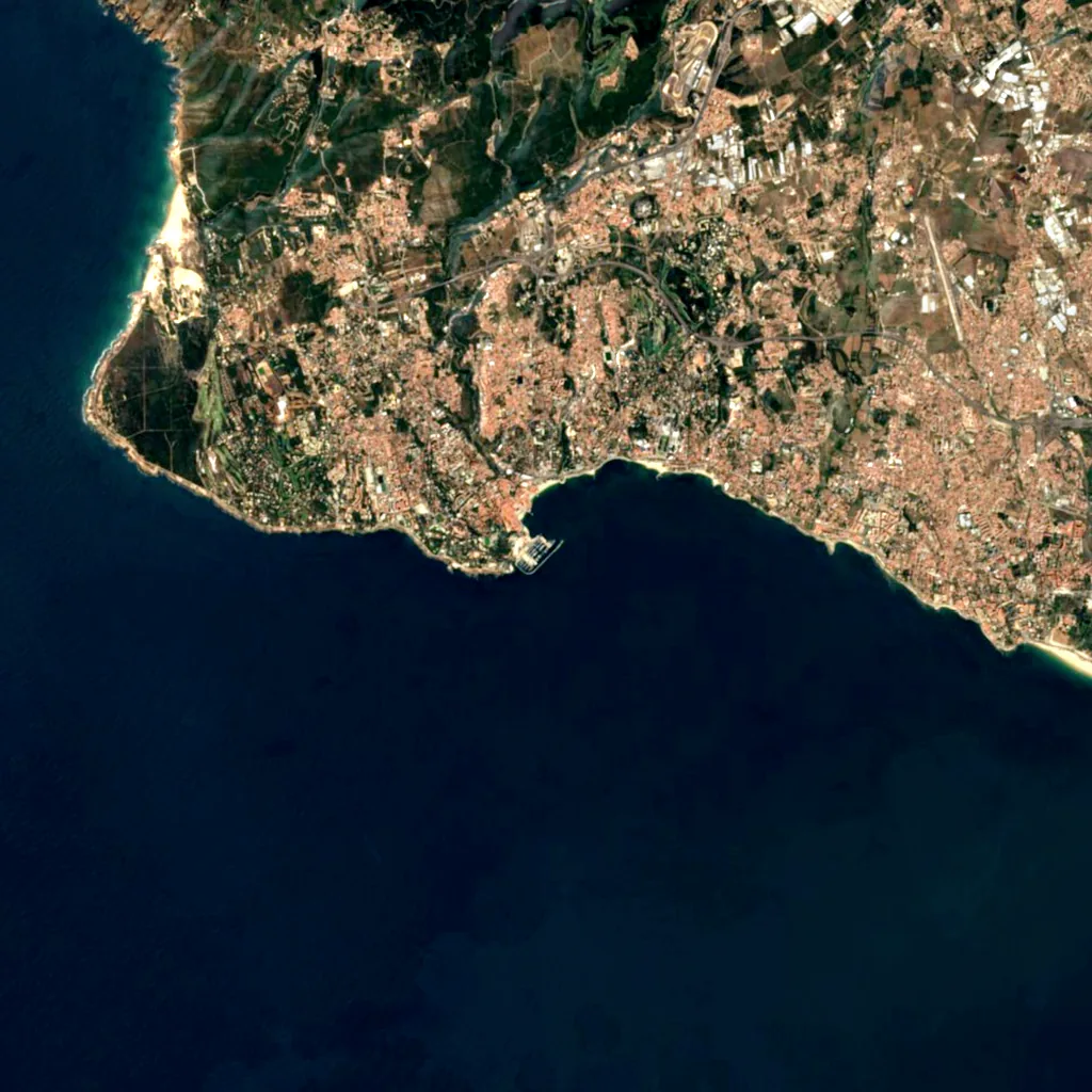 Boca do Inferno seen from above (Sentinel-2)