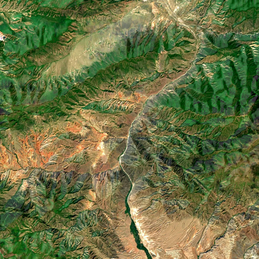 Boom Gorge seen from above (Sentinel-2)