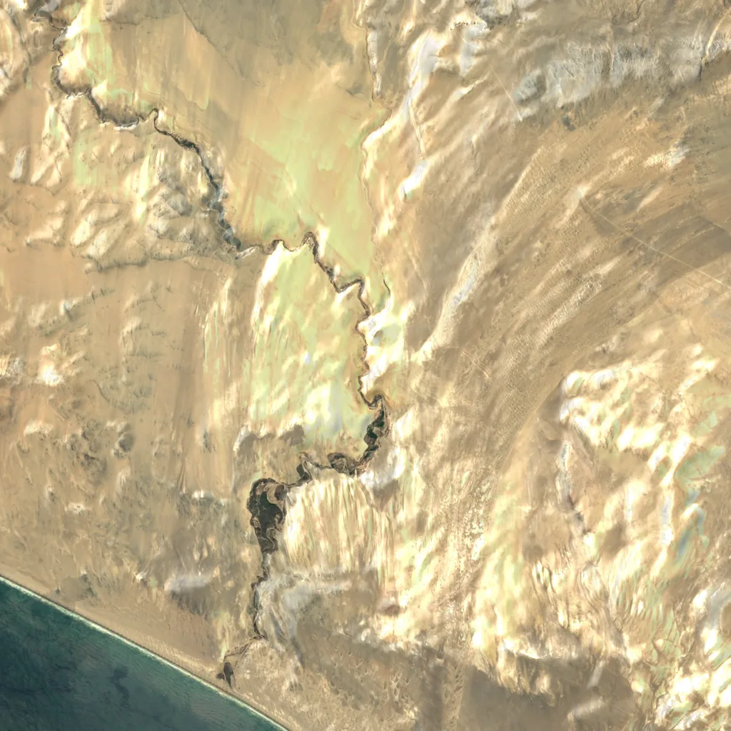 Cañon de los Perdidos seen from above (Sentinel-2)
