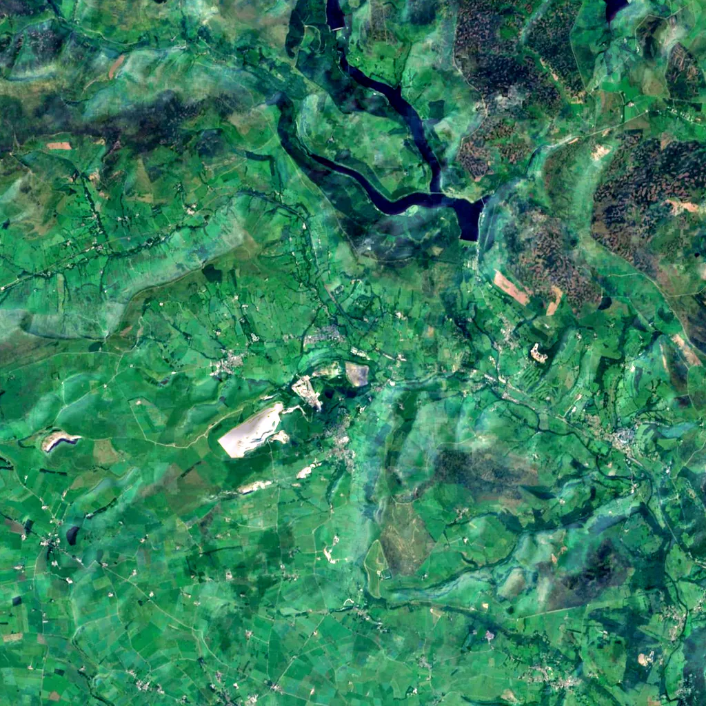 Cave Dale seen from above (Sentinel-2)