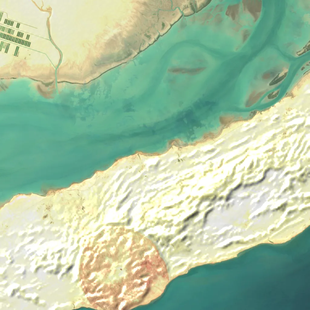 Chah Kuh Canyon seen from above (Sentinel-2)