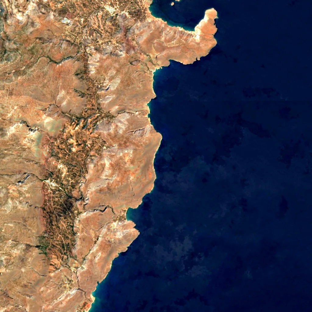 Chochlakies Gorge seen from above (Sentinel-2)
