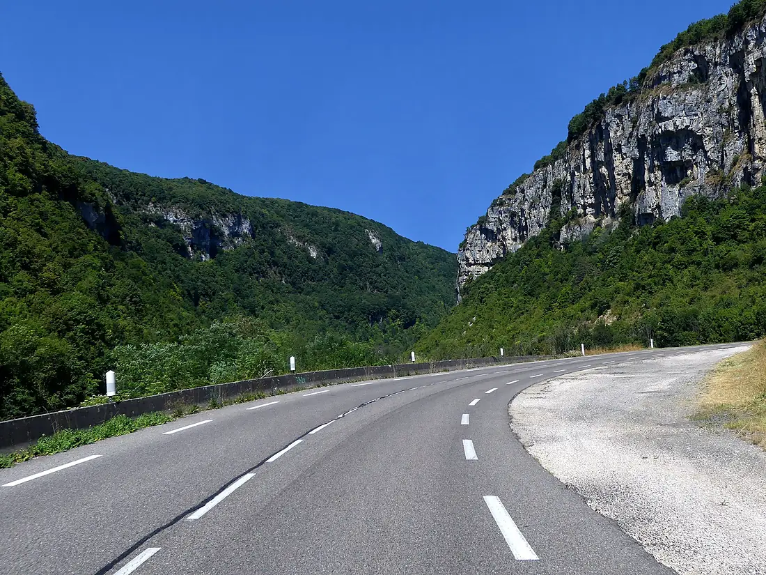RD 1504 Cluse des Hôpitaux à La Burbanche (juillet 2025)