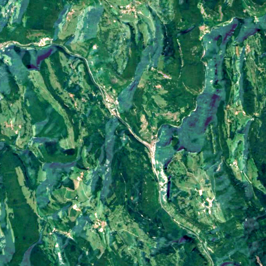 Cluse des Hôpitaux seen from above (Sentinel-2)