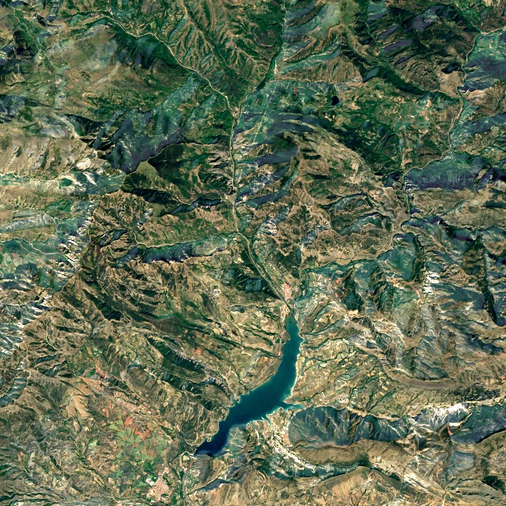 Congost d'Erinyà seen from above (Sentinel-2)