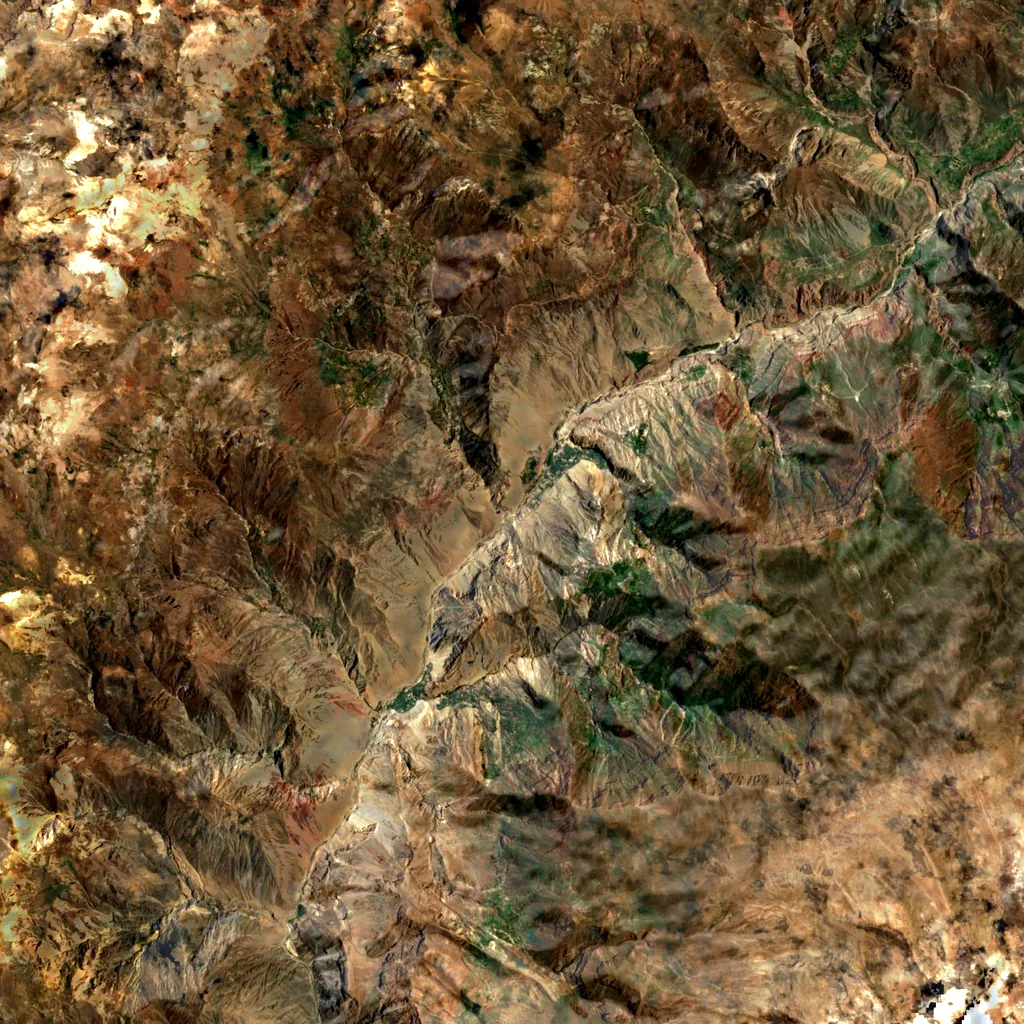 Cotuahusi canion seen from above (Sentinel-2)