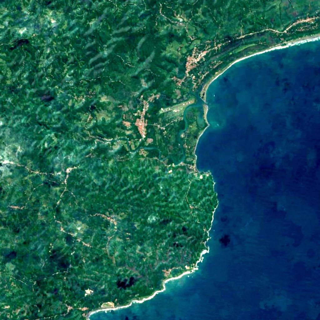 Cukang Taneuh seen from above (Sentinel-2)