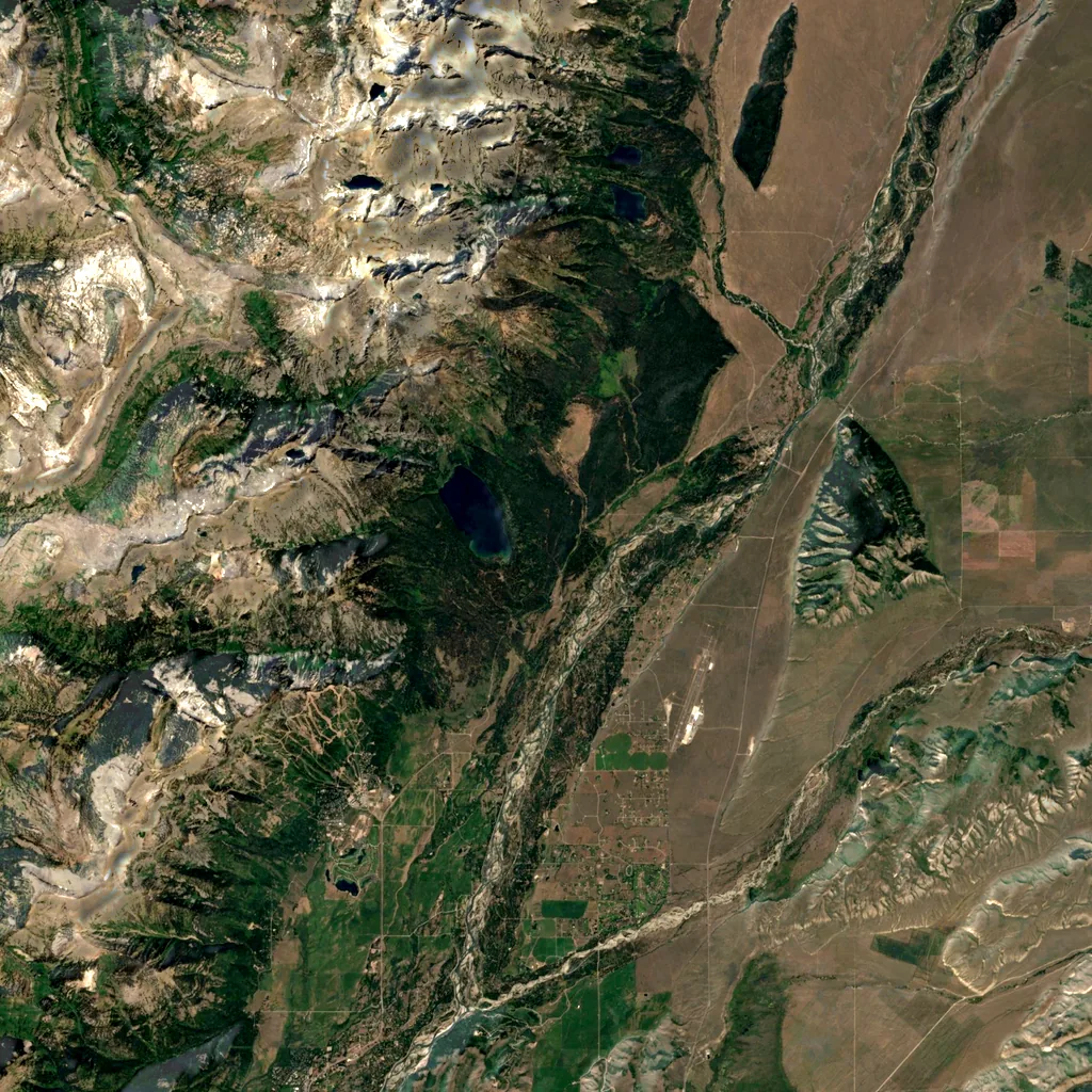 Death Canyon seen from above (Sentinel-2)