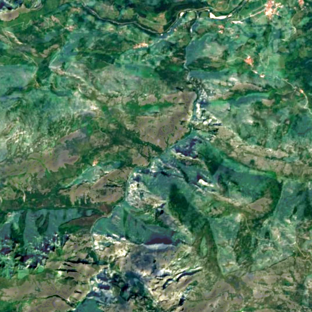 Desfiladero de La Hermida seen from above (Sentinel-2)