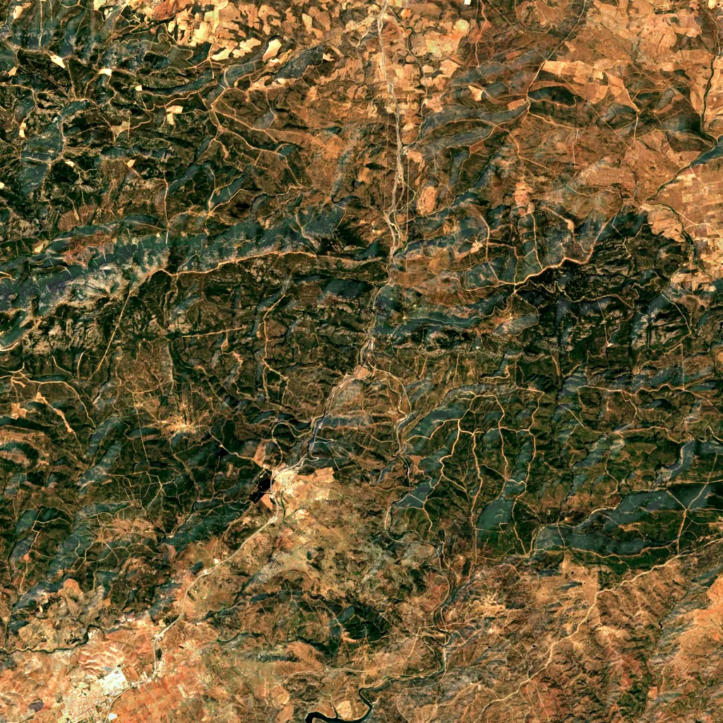 Despeñaperros seen from above (Sentinel-2)