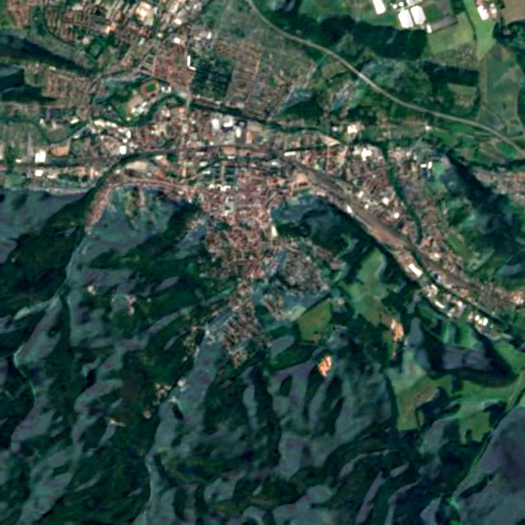 Dragon Gorge seen from above (Sentinel-2)