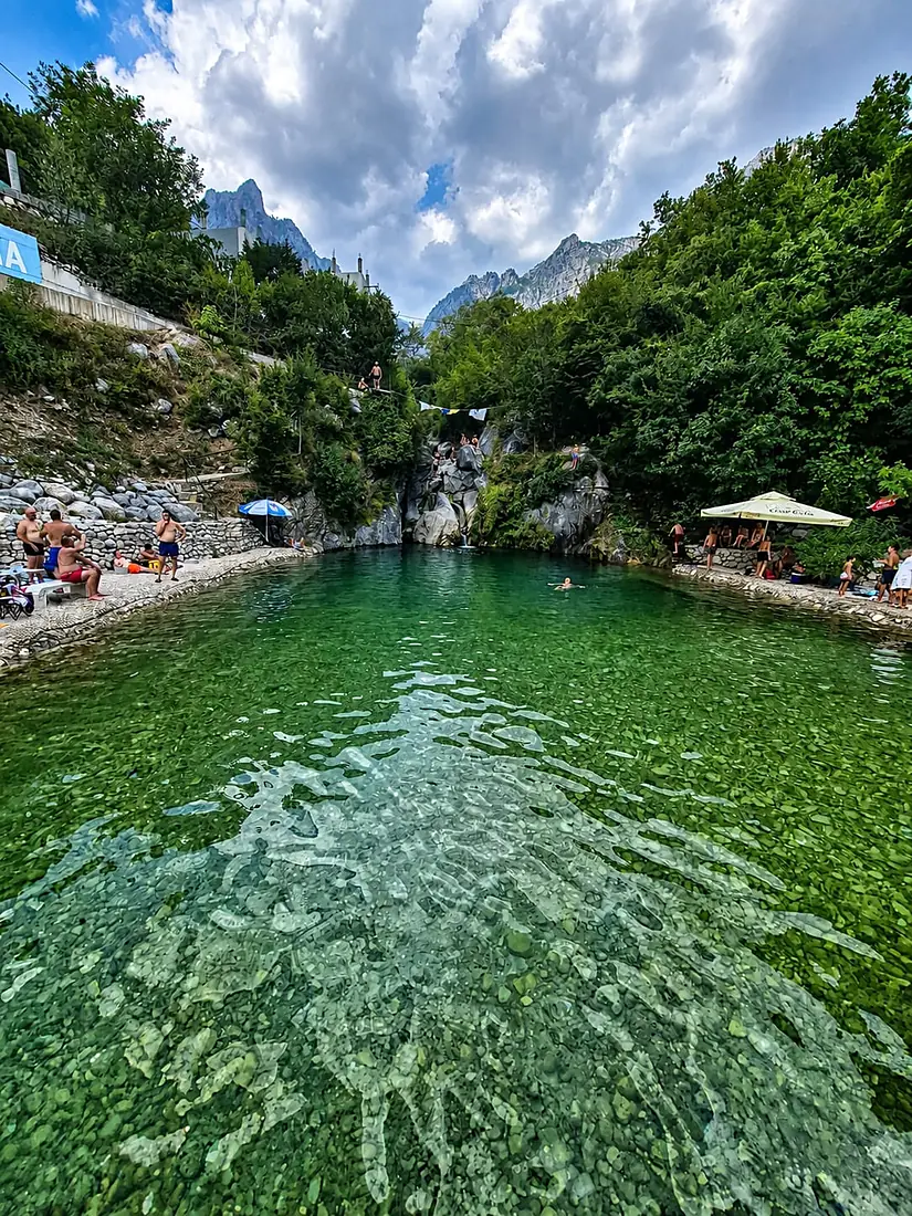 Drežanka River swimming area in Drežnica near Mostar-bs
