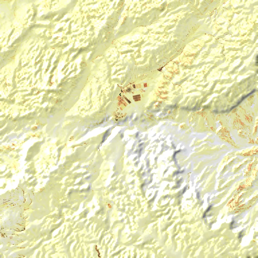 Ein Avdat seen from above (Sentinel-2)