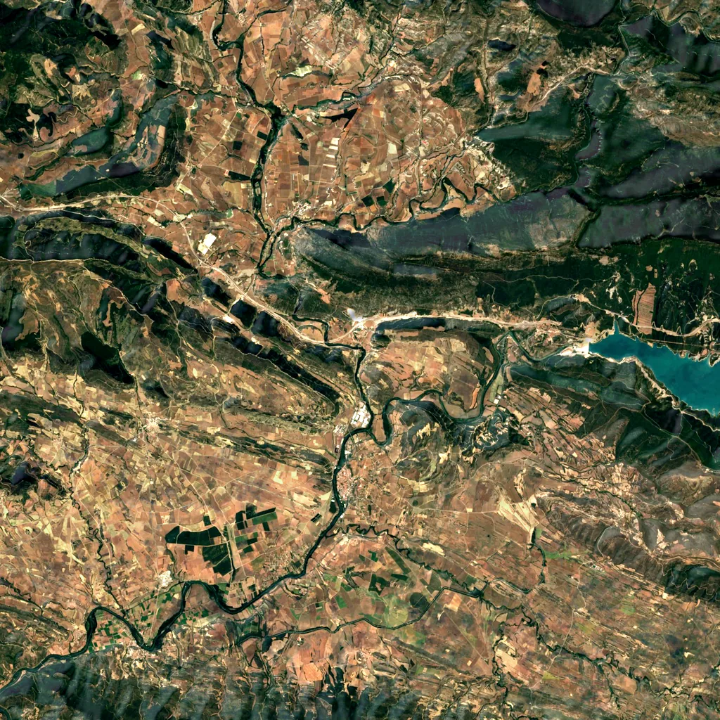 Foz de Lumbier seen from above (Sentinel-2)