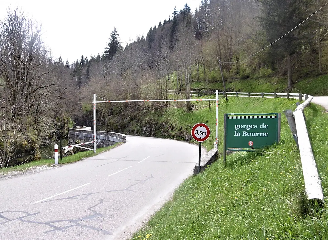 Entrée des Gorges de la Bourne depuis Villard-de-Lans