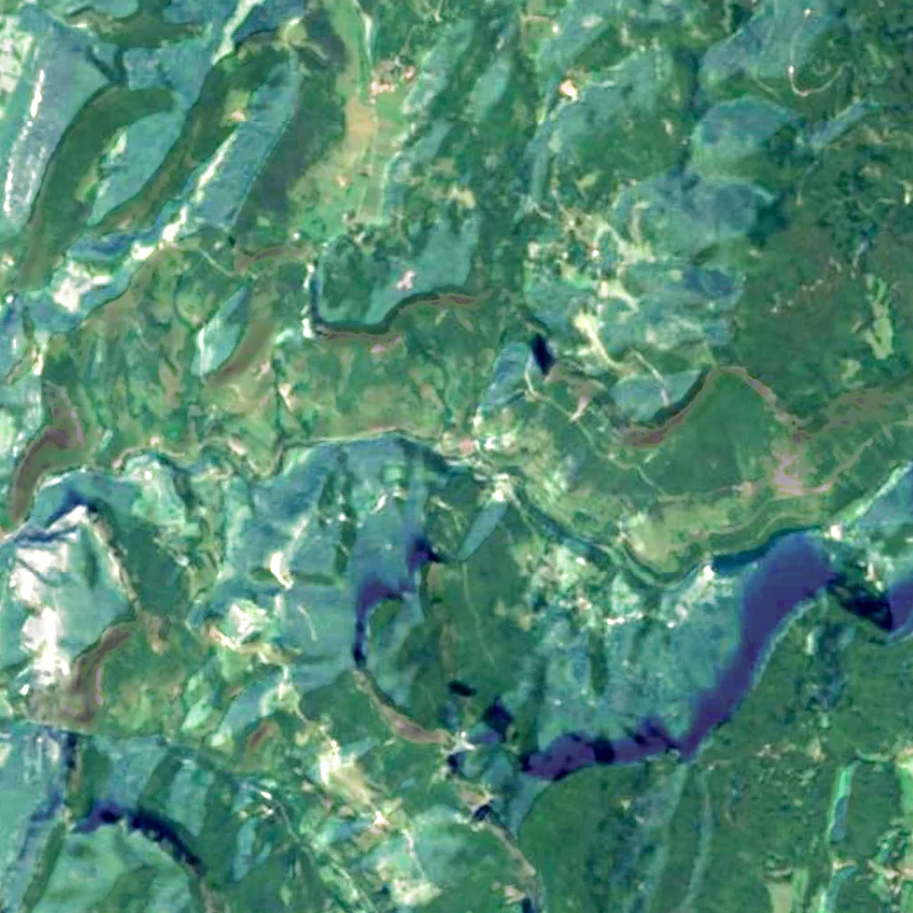 Gorges de la Bourne seen from above (Sentinel-2)