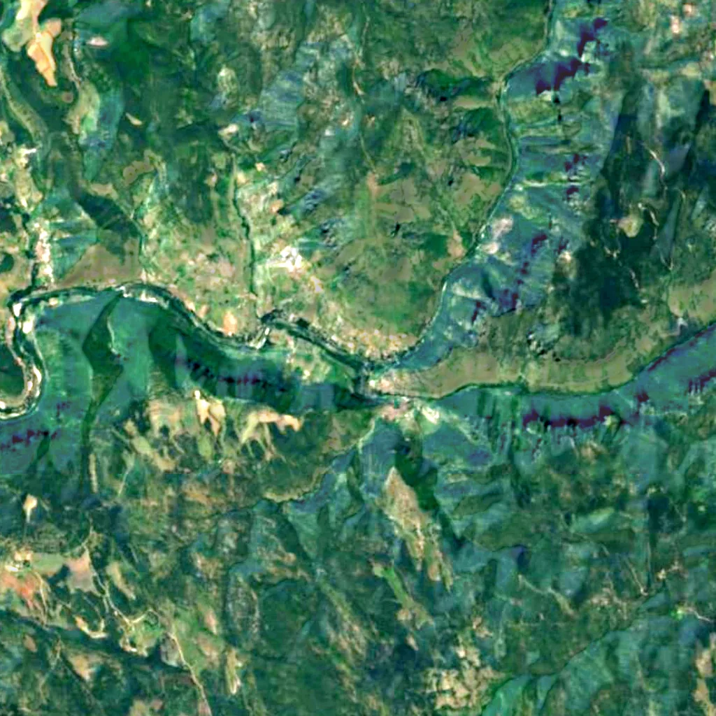 Gorges de la Jonte seen from above (Sentinel-2)