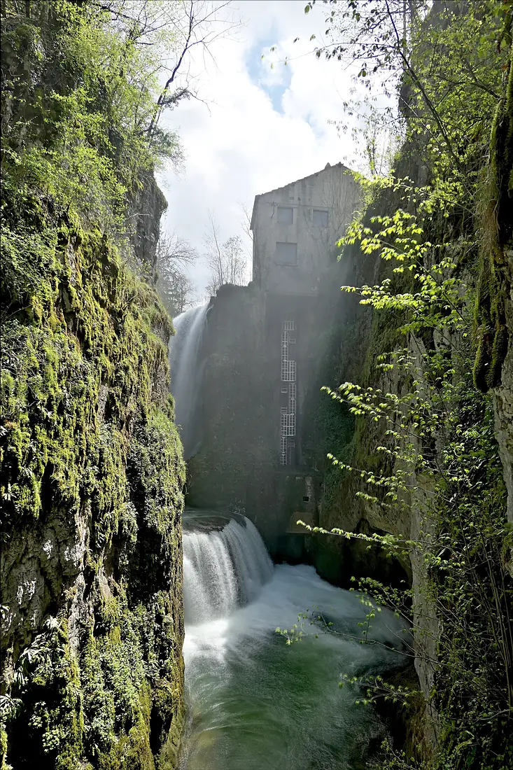 Extrémité des gorges de la Langouette