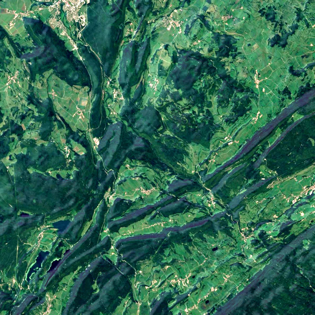 Gorges de la Langouette seen from above (Sentinel-2)