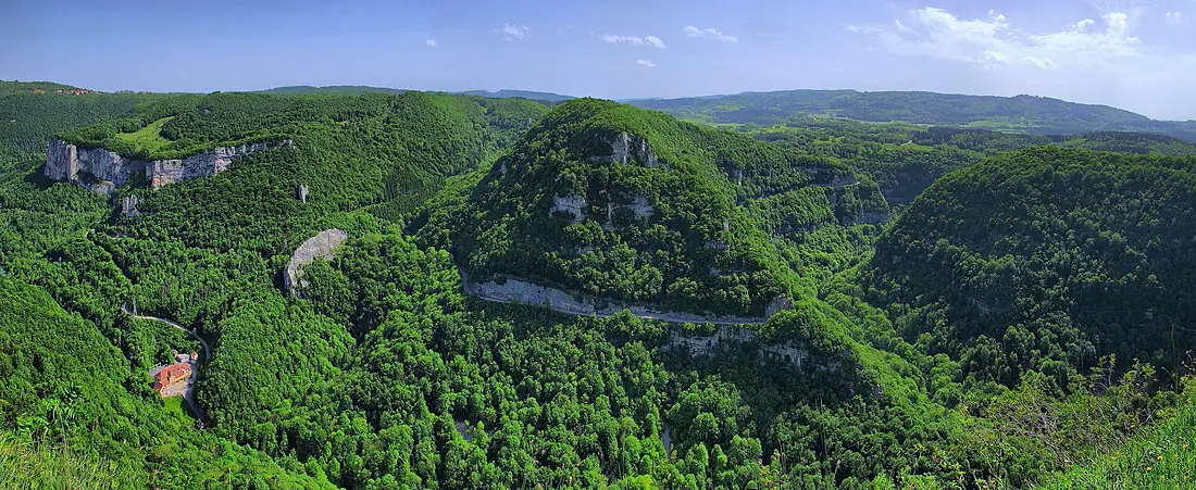Renédale, panorama sur les gorges de Nouailles