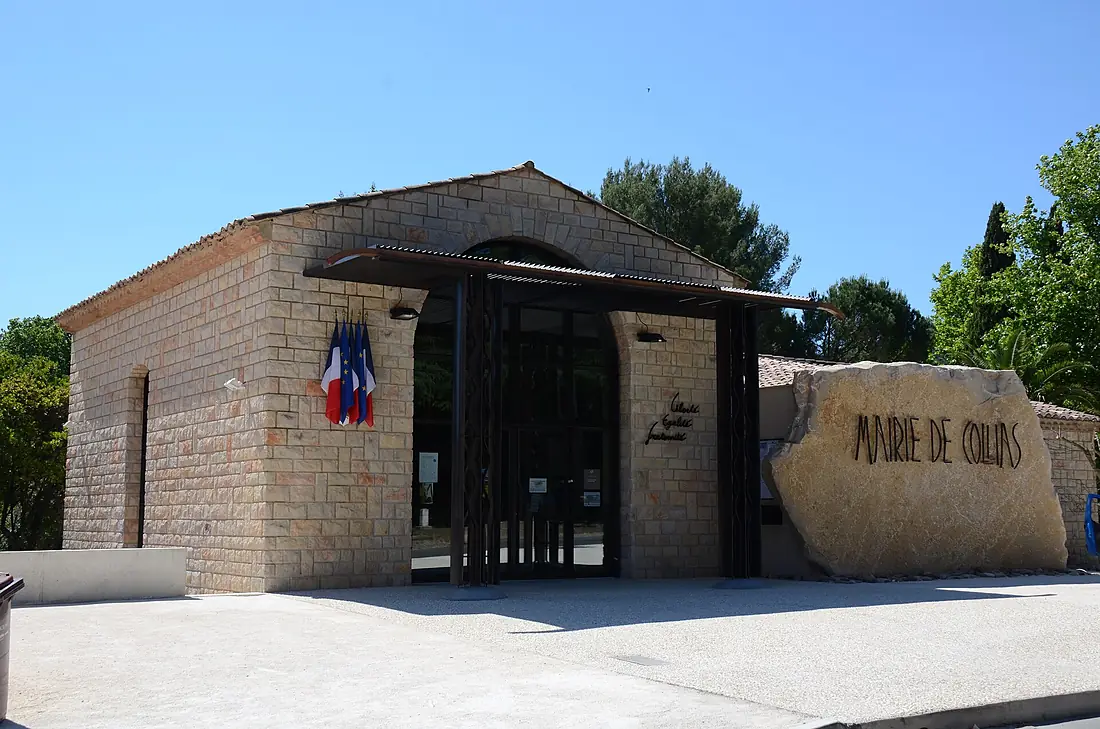 Mairie of Collias near the Gardon river in Gard district France - panoramio
