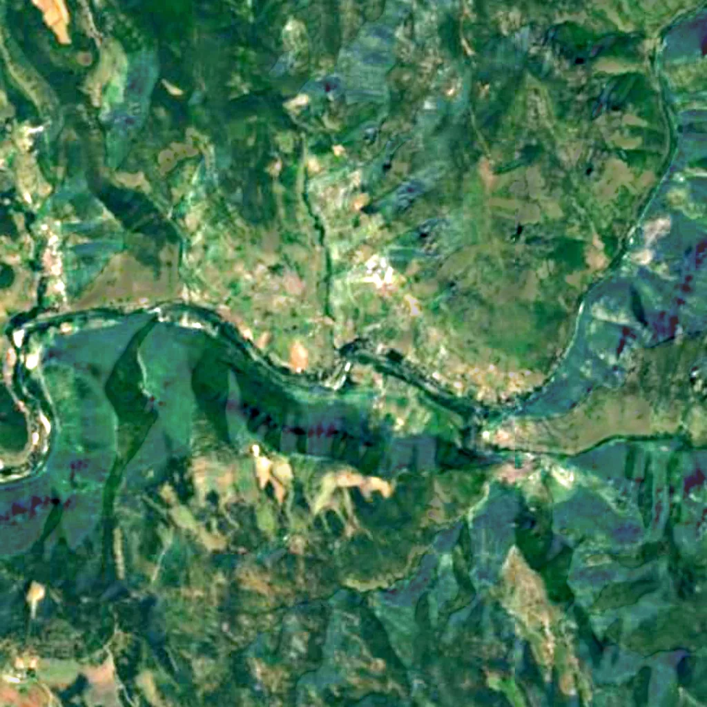 Gorges du Tarn seen from above (Sentinel-2)