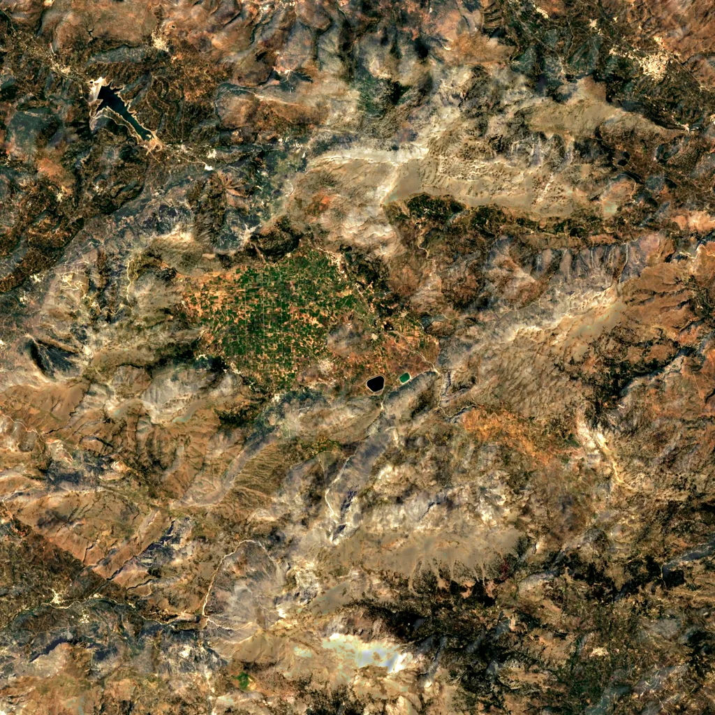 Havga Gorge seen from above (Sentinel-2)