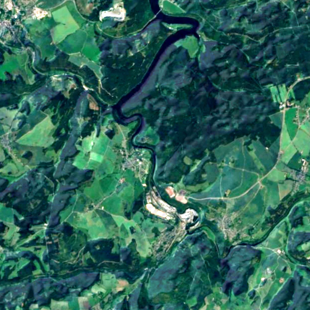 Höllental seen from above (Sentinel-2)
