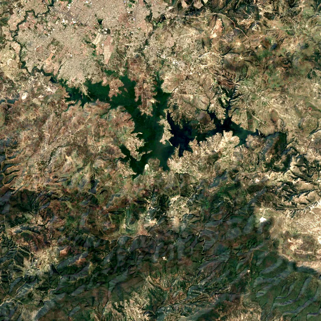Hueyatlaco seen from above (Sentinel-2)