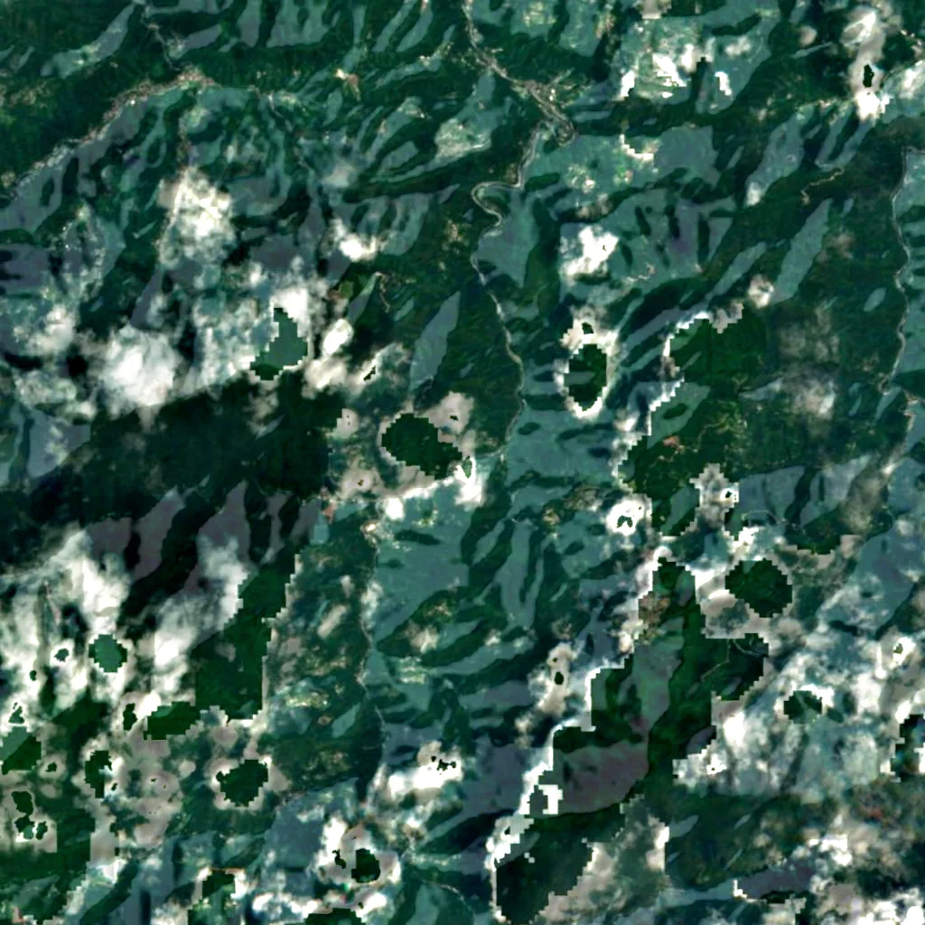 Ichiukyo seen from above (Sentinel-2)