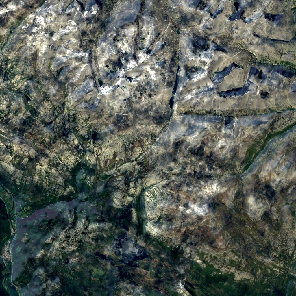 Jutulhogget seen from above (Sentinel-2)