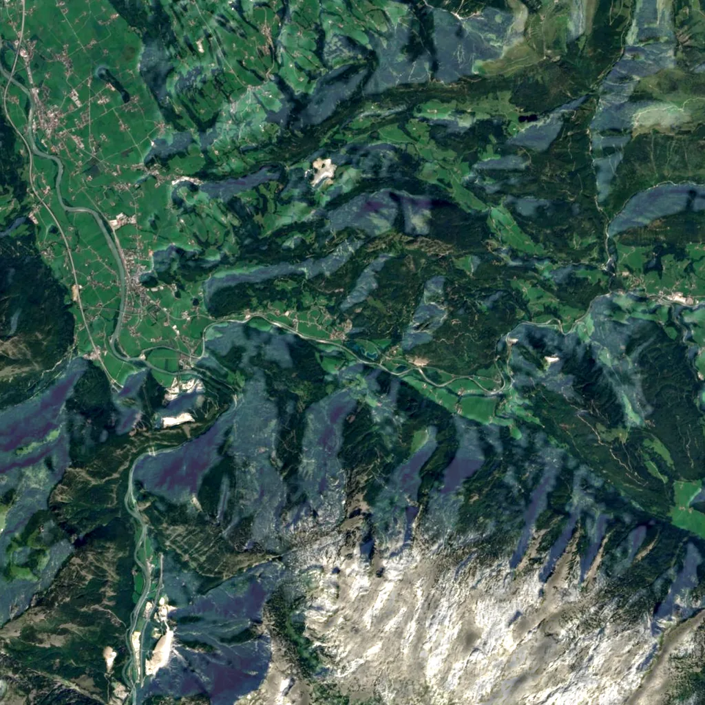 Lammeröfen seen from above (Sentinel-2)