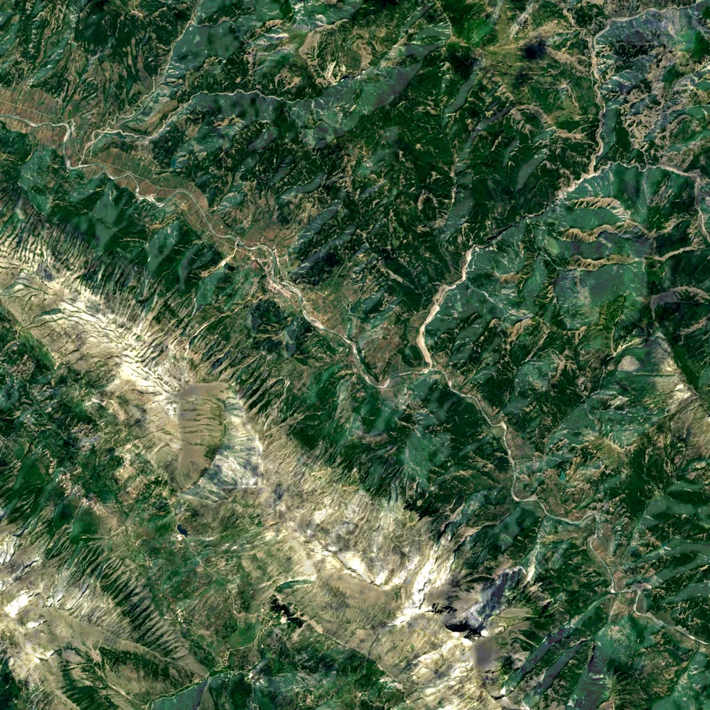 Lengarice seen from above (Sentinel-2)