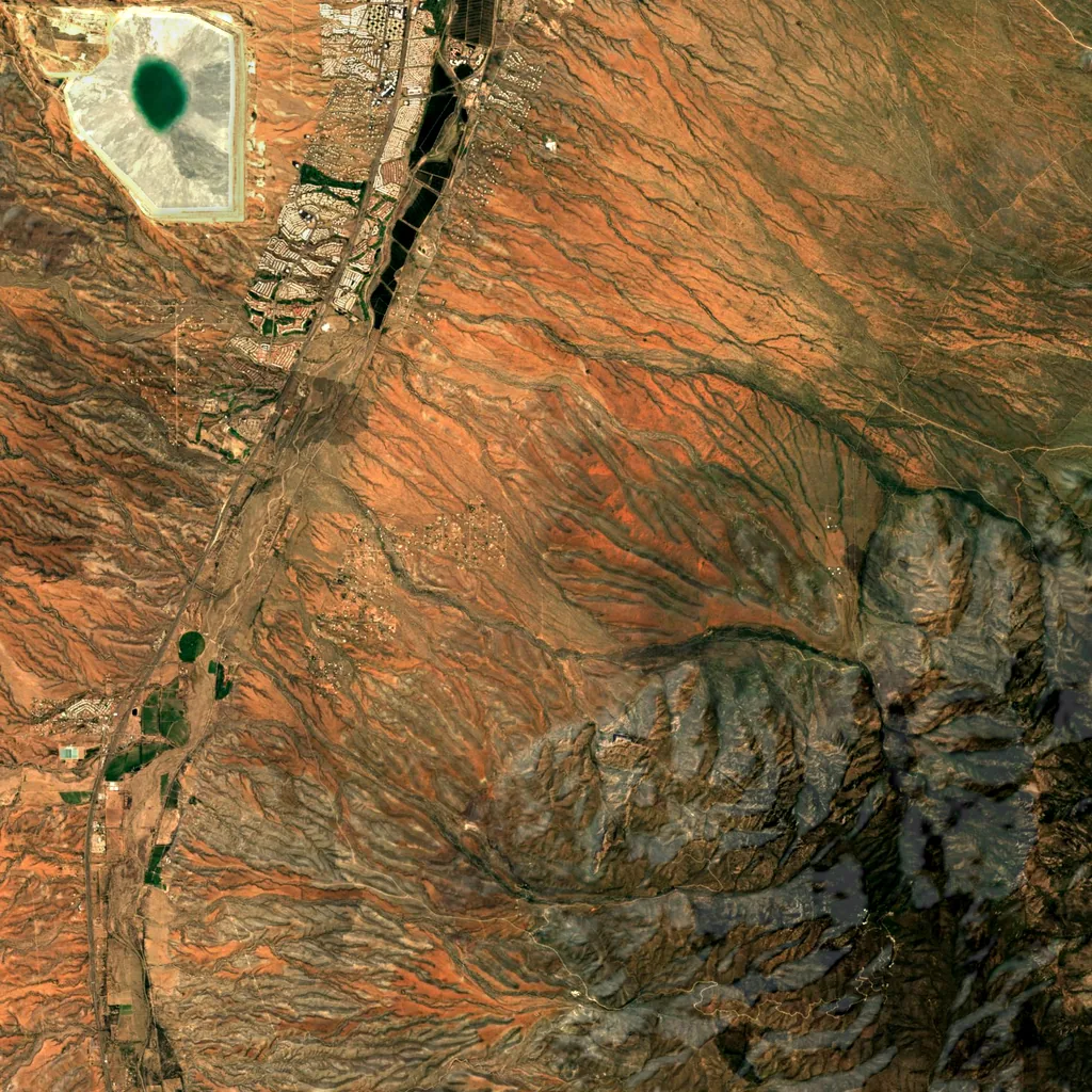 Madera Canyon seen from above (Sentinel-2)