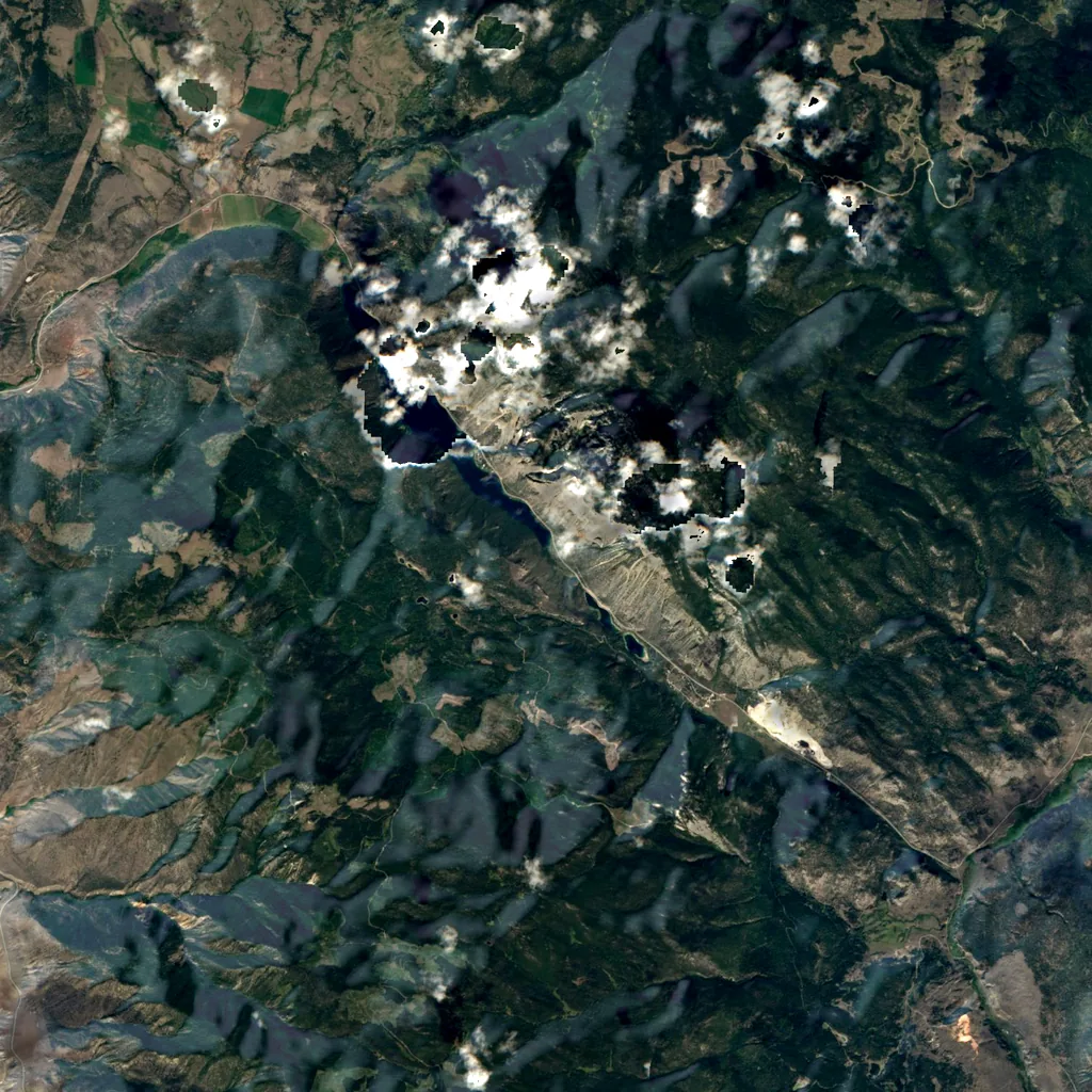Marble Canyon seen from above (Sentinel-2)