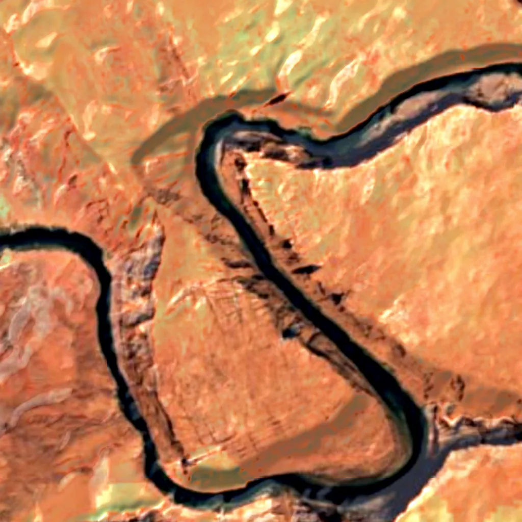 Marble Canyon seen from above (Sentinel-2)