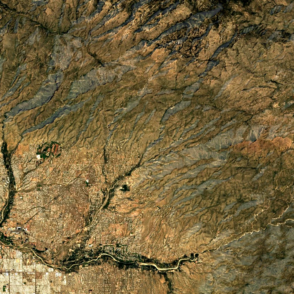 Molino Canyon seen from above (Sentinel-2)