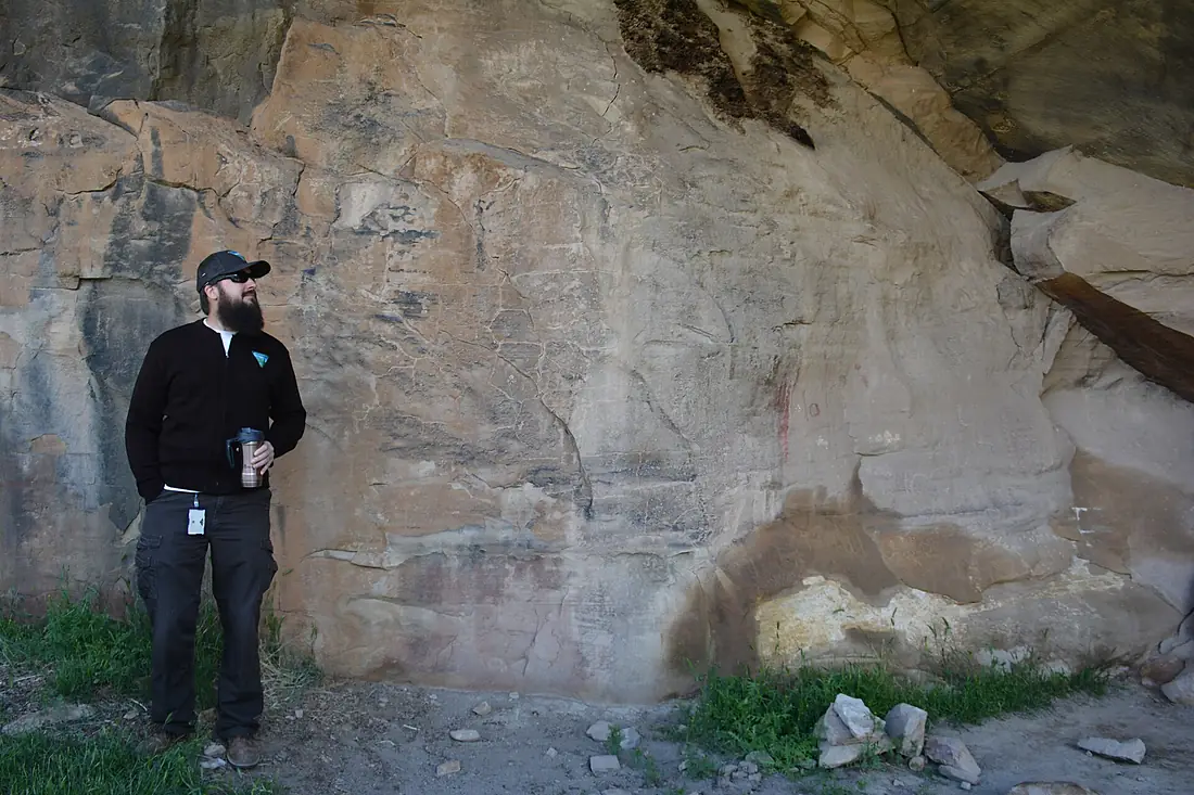 Archaeologist at Nine Mile Canyon (49084798873)