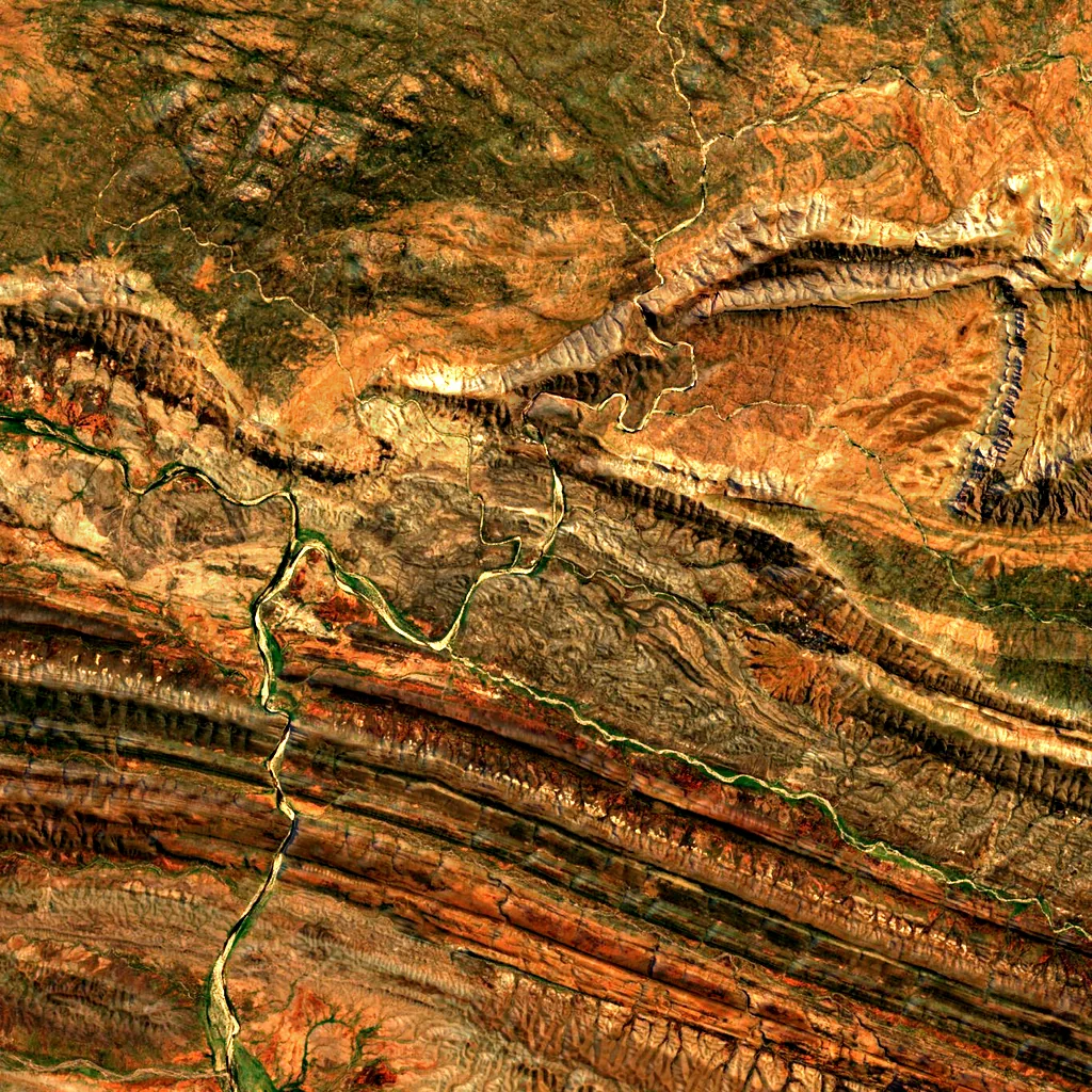 Ormiston Gorge seen from above (Sentinel-2)