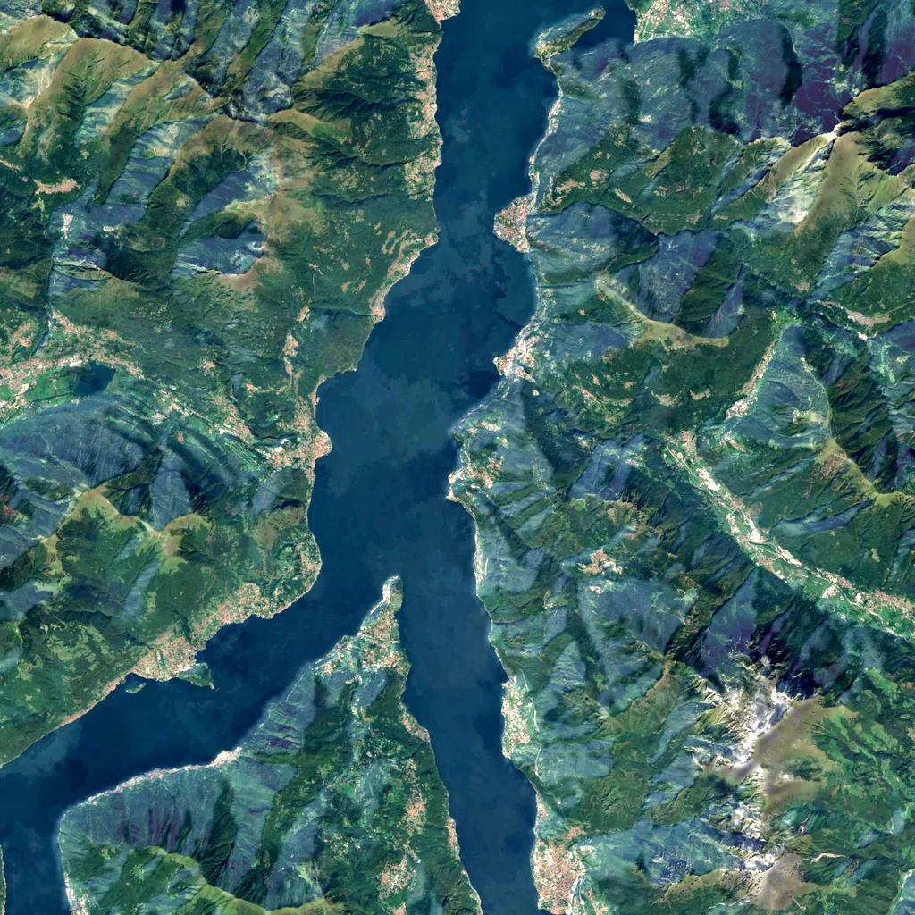 Orrido di Bellano seen from above (Sentinel-2)